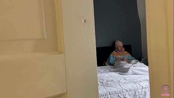 My perv roommate SPYS on me & films me masturbating!