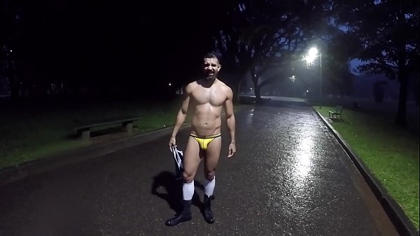 Walking with Short Shorts